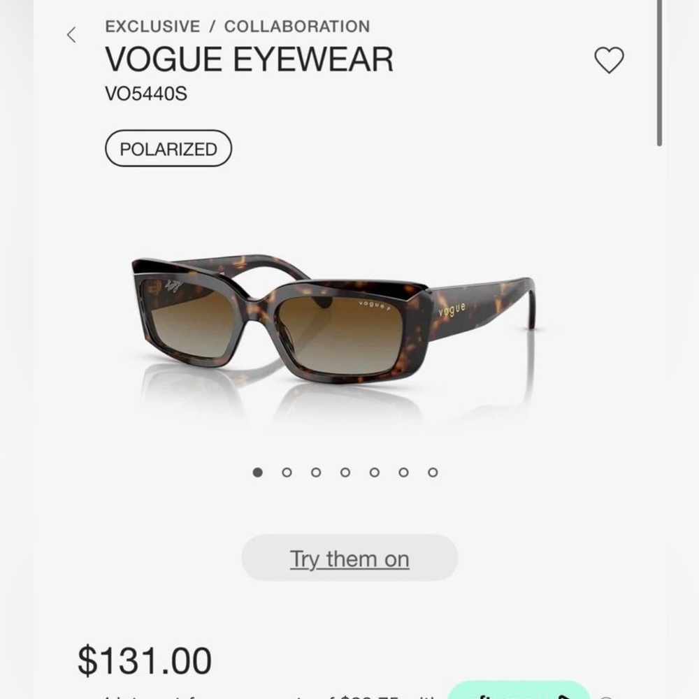 Hailey Bieber Vogue Eyewear